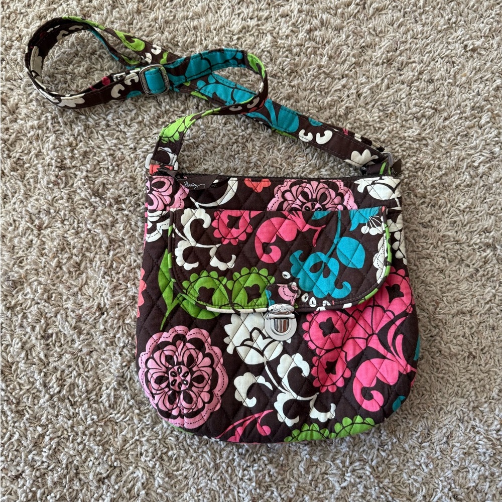 Floral Quilted Crossbody Bag Vera Bradley